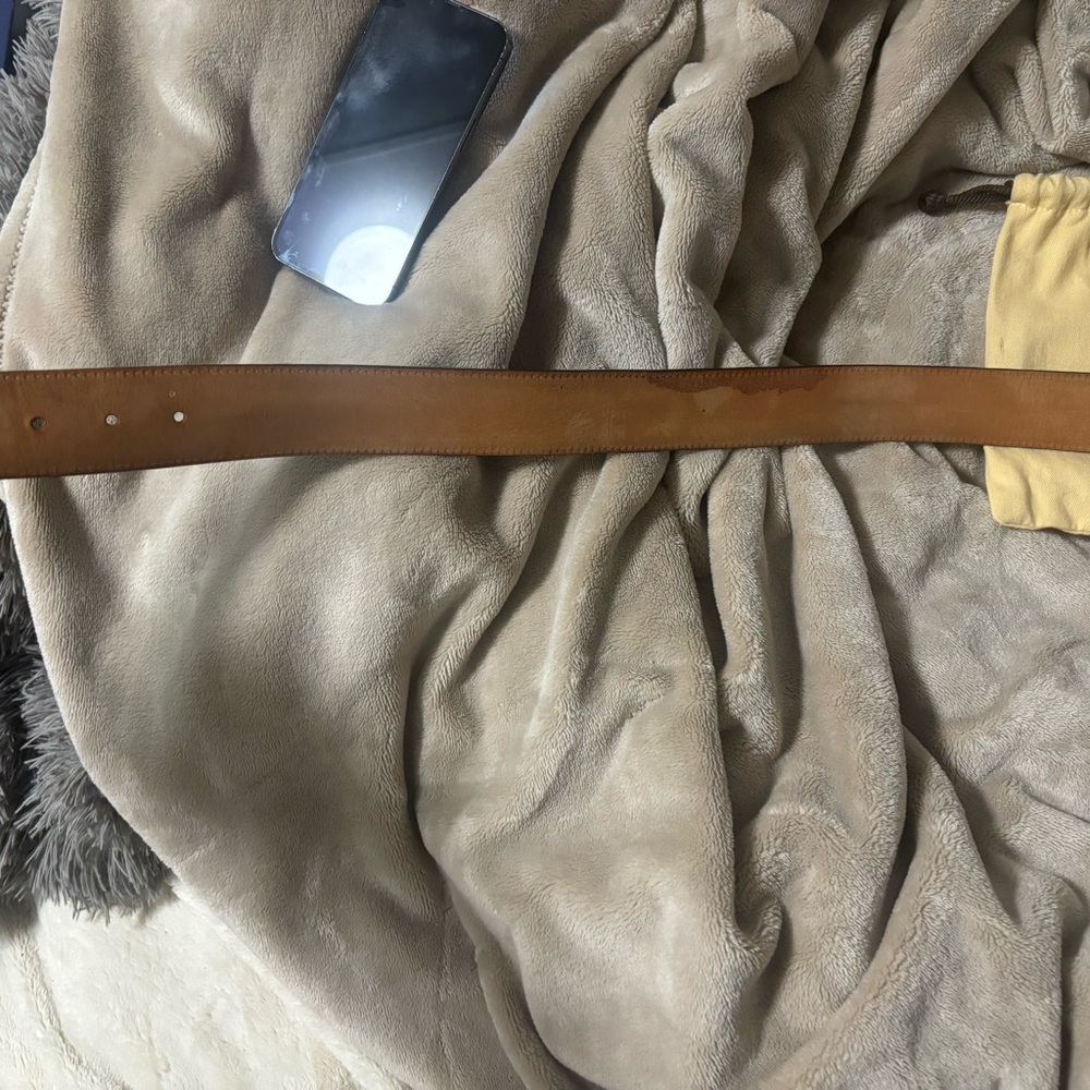 Louis Vuitton Gold Buckle Monogram Belt - Picture 4 of 6